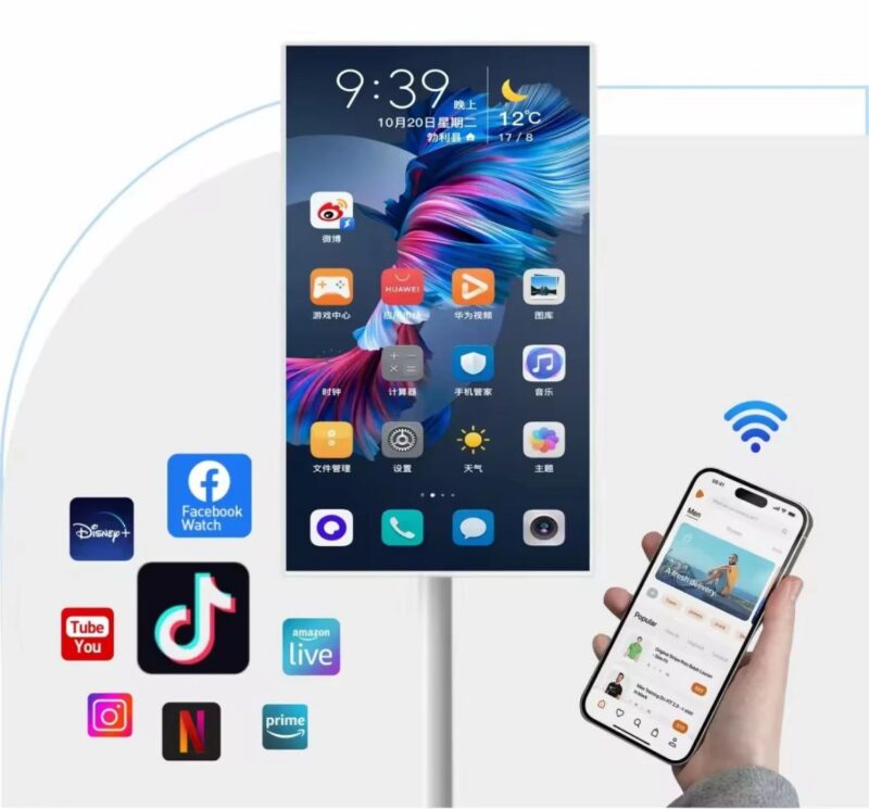 Téléviseur Design sur Pied Rotatif 360° – Image 3