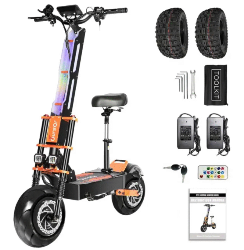 Trottinette électrique double moteur Toursor X8 8000 W – Image 3