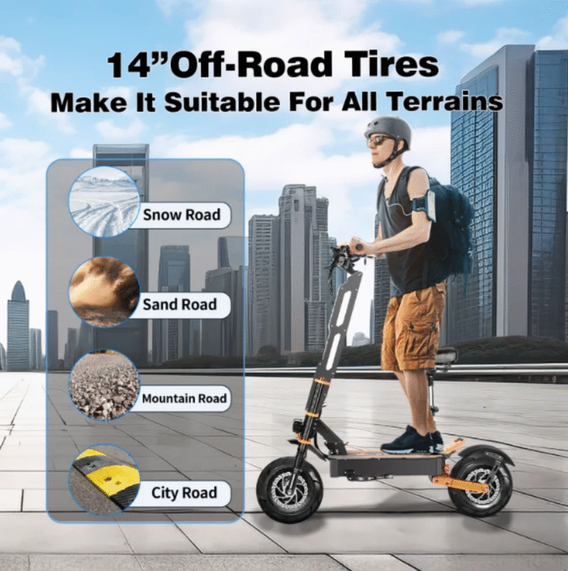 Trottinette électrique double moteur Toursor X8 8000 W – Image 4
