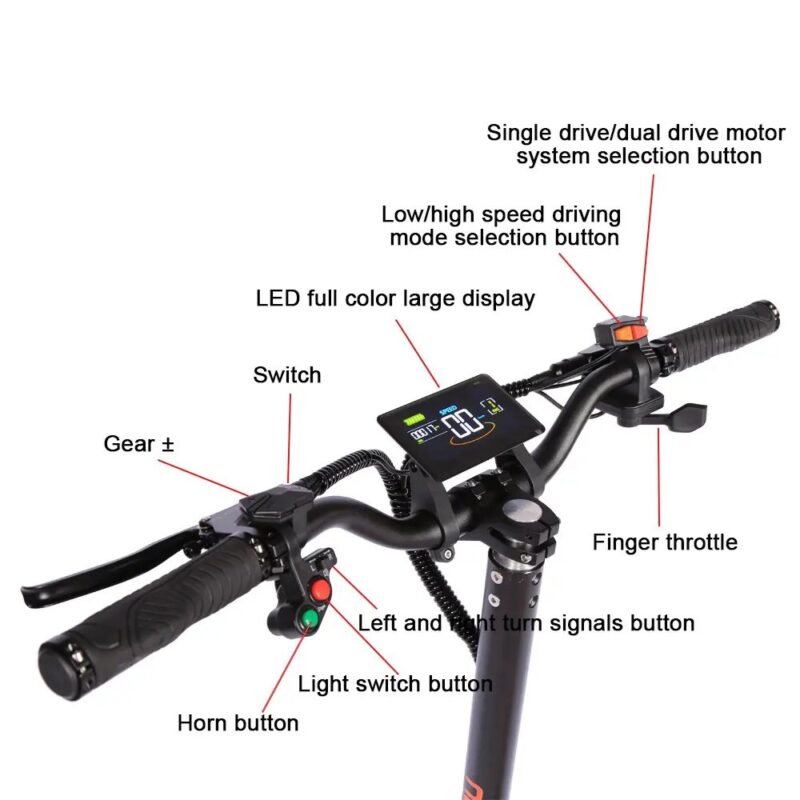 Trottinette électrique double moteur Toursor X8 8000 W – Image 5